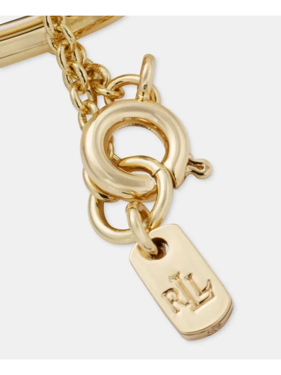 Набор из 3 двухцветных браслетов-обручей Lauren Ralph Lauren — изображение 3 из 4, оттенок золото