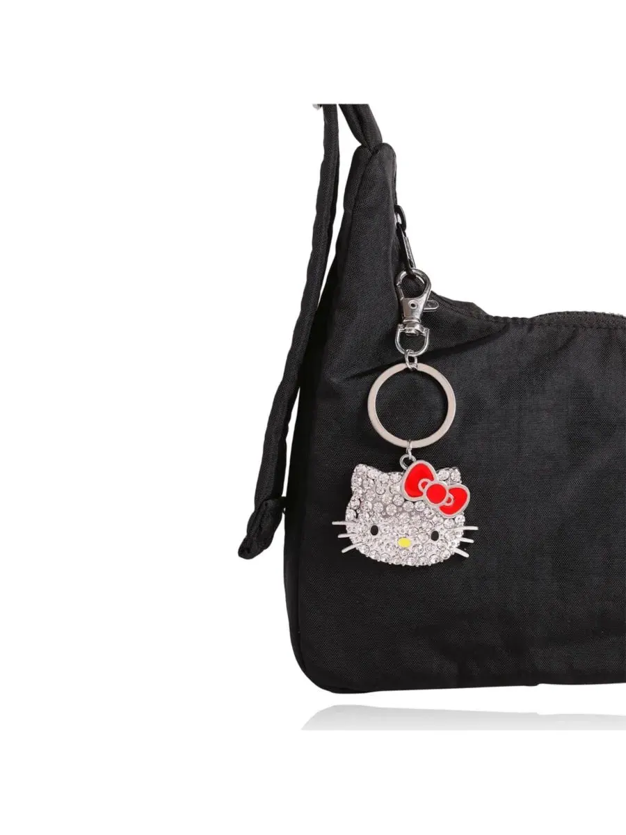 Подарочный набор из хрустального ожерелья и брелока Hello Kitty — изображение 2 из 9, оттенок серебряный