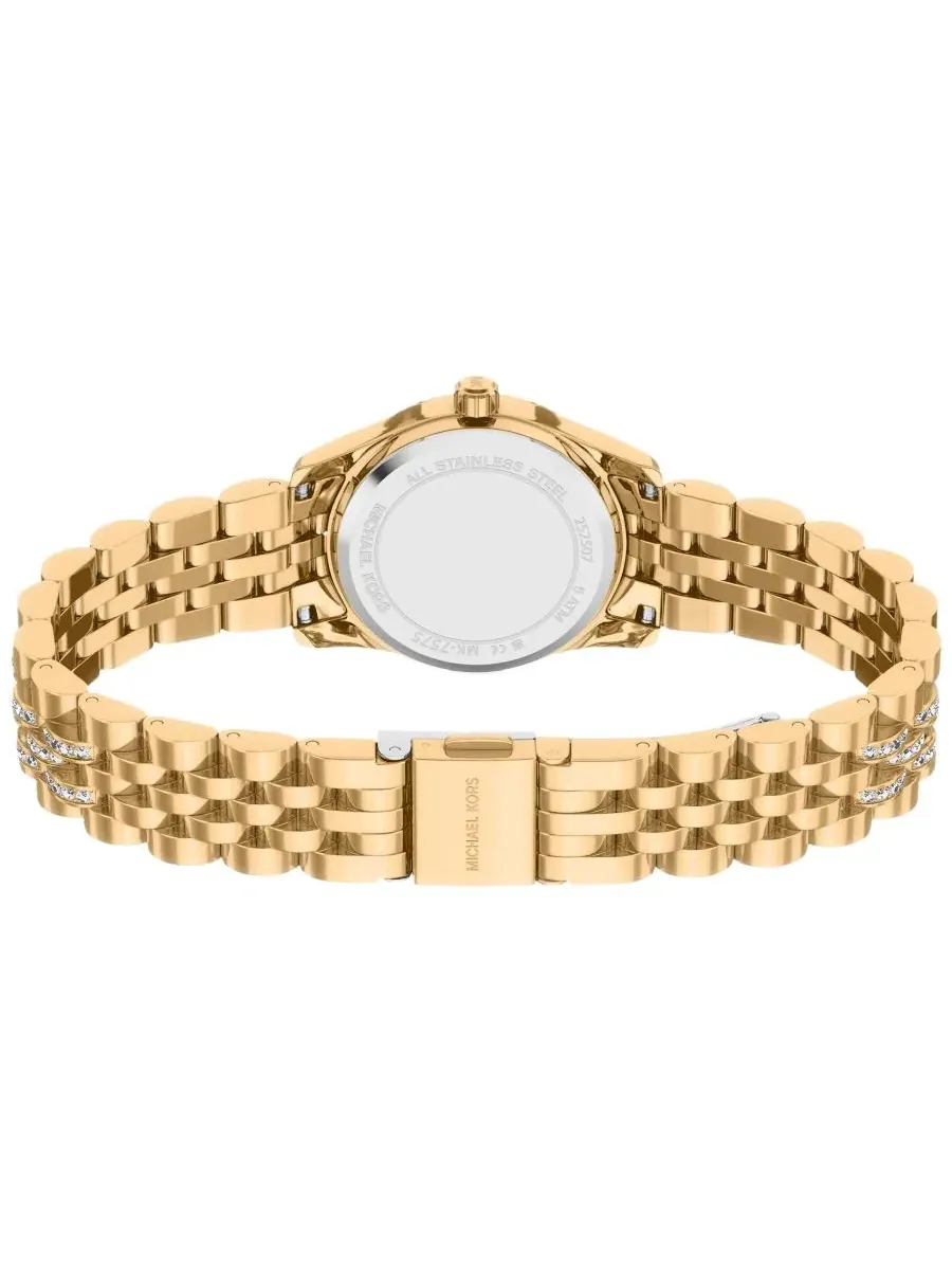 Женские часы Lexington Three-Hand с браслетом из стали с покрытием золотом, 26 мм Michael Kors — изображение 5 из 9