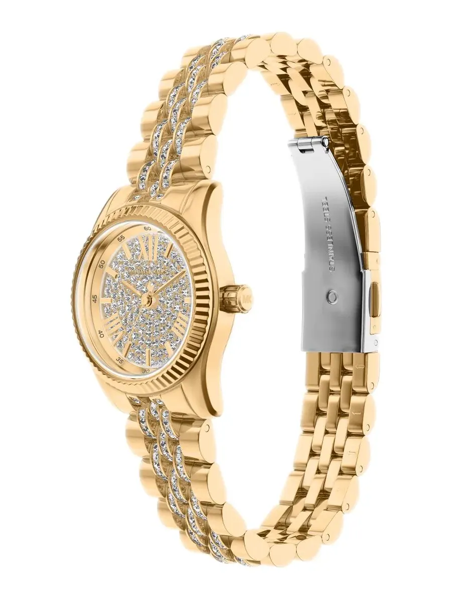 Женские часы Lexington Three-Hand с браслетом из стали с покрытием золотом, 26 мм Michael Kors — изображение 6 из 9