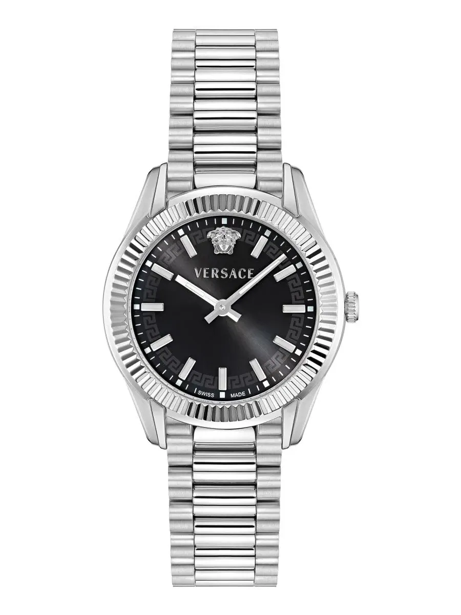 Женские часы Apodis Two-Tone Stainless Steel Bracelet Watch 34mm Versace — изображение 1 из 3, оттенок серебряный