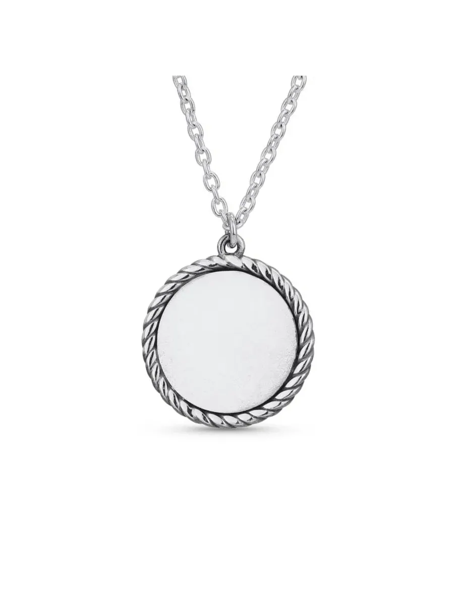 Подвеска-медальон с молитвой, из стерлингового серебра .925, Jesus Bling Jewelry — изображение 2 из 4, оттенок серебряный