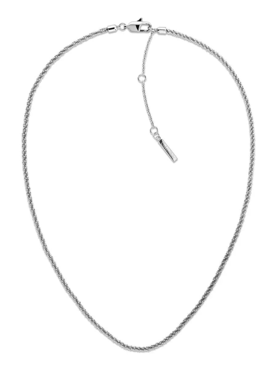 Комплект ожерелий с шарами Layered Chain Ball Necklace Calvin Klein — изображение 2 из 8, оттенок серебряный