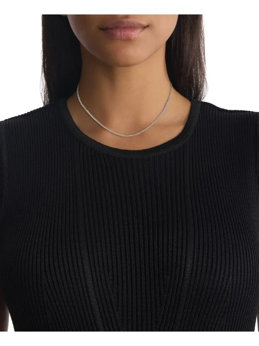 Комплект ожерелий с шарами Layered Chain Ball Necklace Calvin Klein — изображение 4 из 8, оттенок серебряный