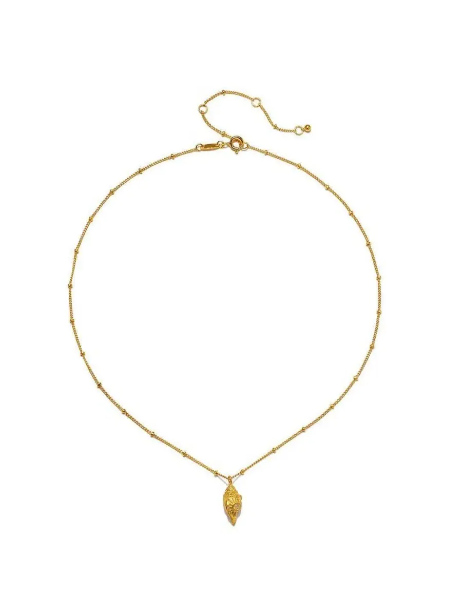 Кулон-раковина с опалом Resilient Spirit Conch Shell Necklace Satya Jewelry — изображение 2 из 3, оттенок золото