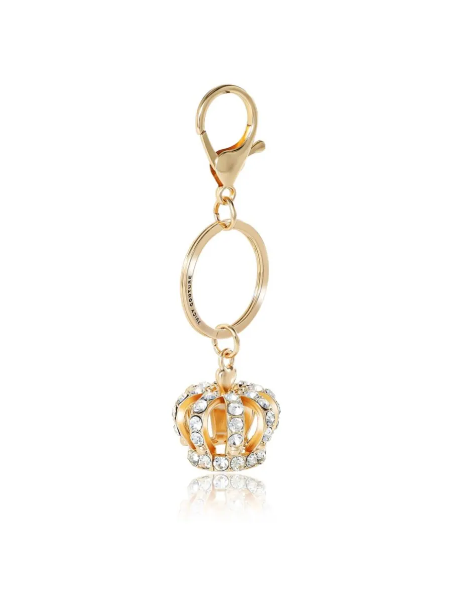 Набор аксессуаров Juicy Couture: Брелок и серьги Корона — изображение 6 из 9, оттенок золотистый