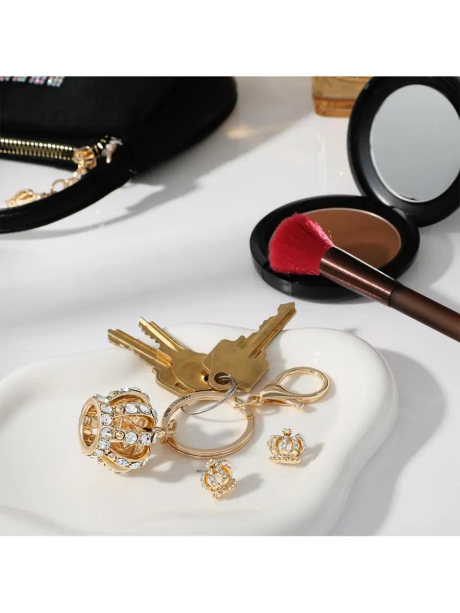 Набор аксессуаров Juicy Couture: Брелок и серьги Корона — изображение 9 из 9, оттенок золотистый
