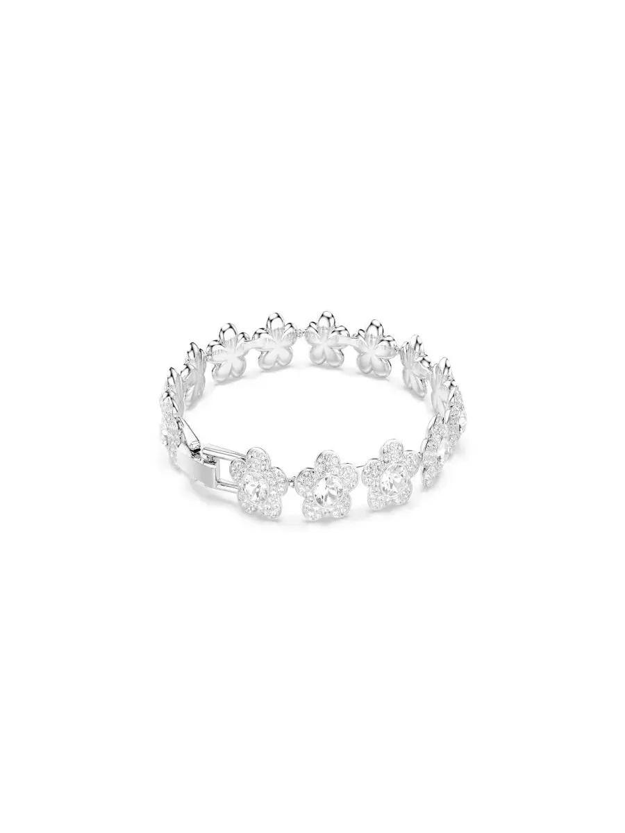 Браслет с родиевым покрытием в виде цветка от Арианы Гранде Swarovski — изображение 6 из 7, оттенок серебряный