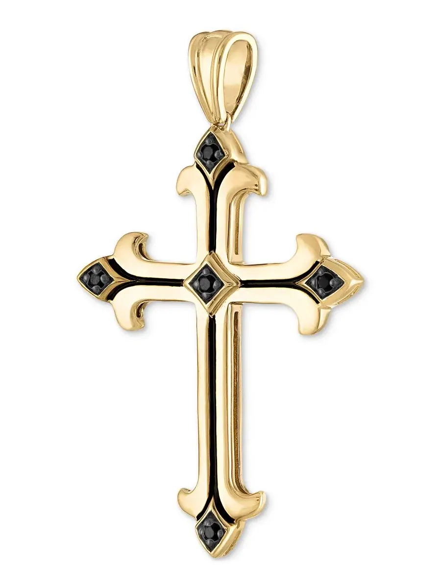 Коллекция цепочек и подвесок «Создай свою собственную» Esquire Men'S Jewelry, золото поверх серебра — изображение 2 из 3