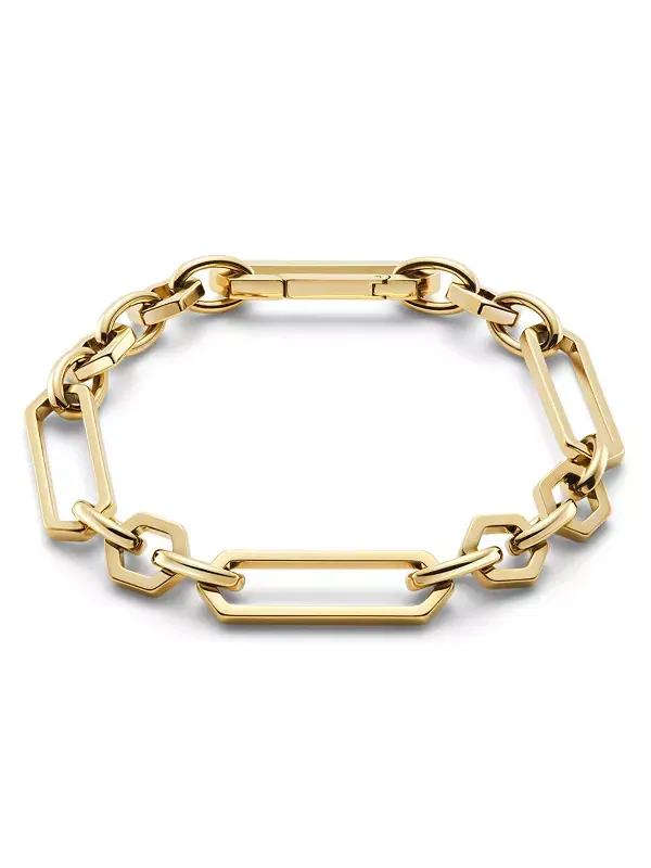 Женский браслет из шестигранных звеньев Olivia Burton — изображение 2 из 4, оттенок золото
