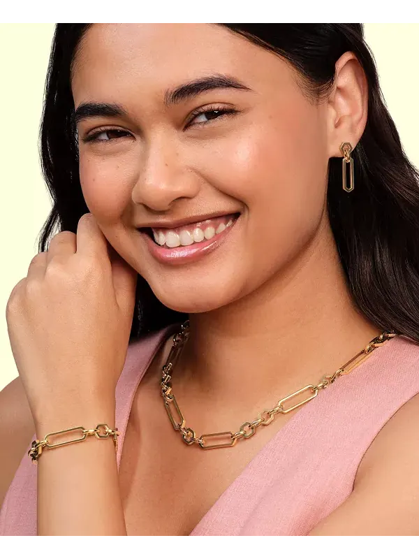 Женский браслет из шестигранных звеньев Olivia Burton — изображение 4 из 4, оттенок золото
