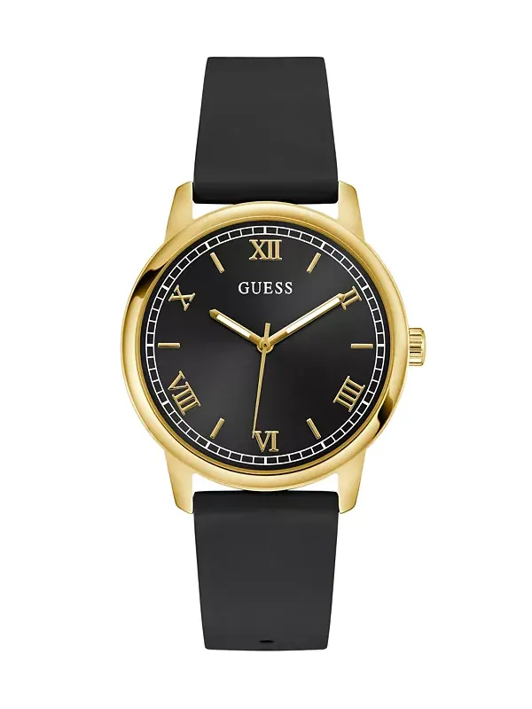 Мужские аналоговые часы черного золота, 40 мм Guess