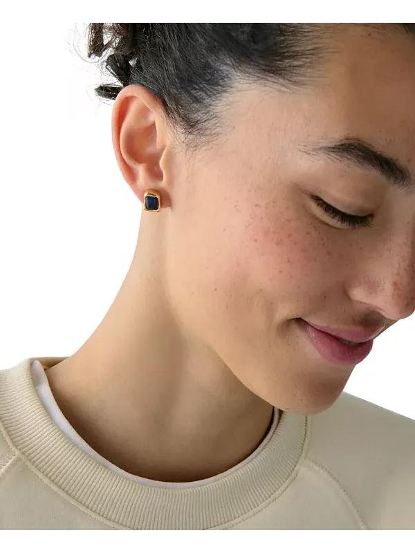 Серьги-Гвоздики с кубическим цирконием Kate Spade New York — изображение 3 из 4, оттенок золото