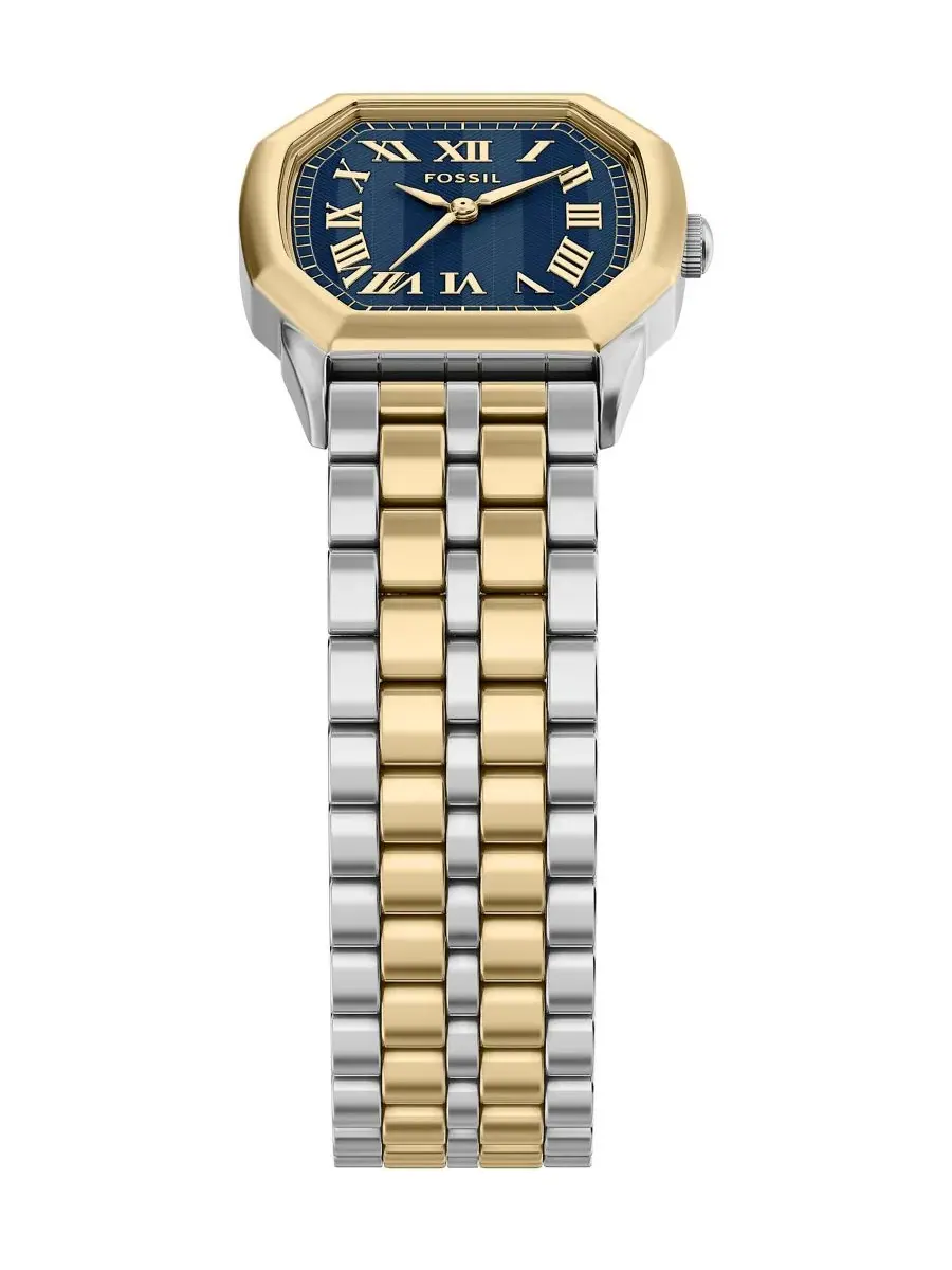 Женские часы Harlow Three-Hand Two-Tone Stainless Steel Watch Fossil — изображение 4 из 7, оттенок мульти