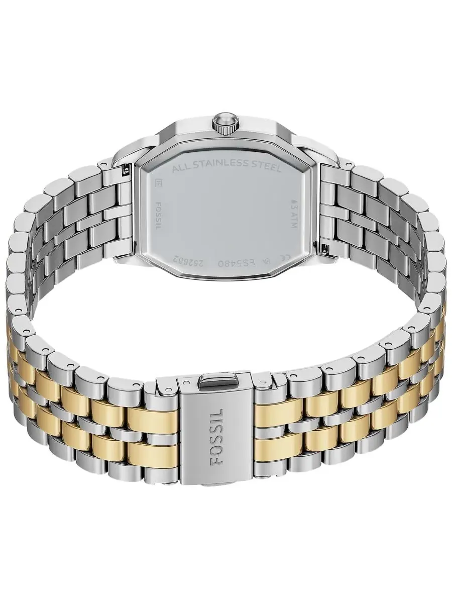Женские часы Harlow Three-Hand Two-Tone Stainless Steel Watch Fossil — изображение 5 из 7, оттенок мульти