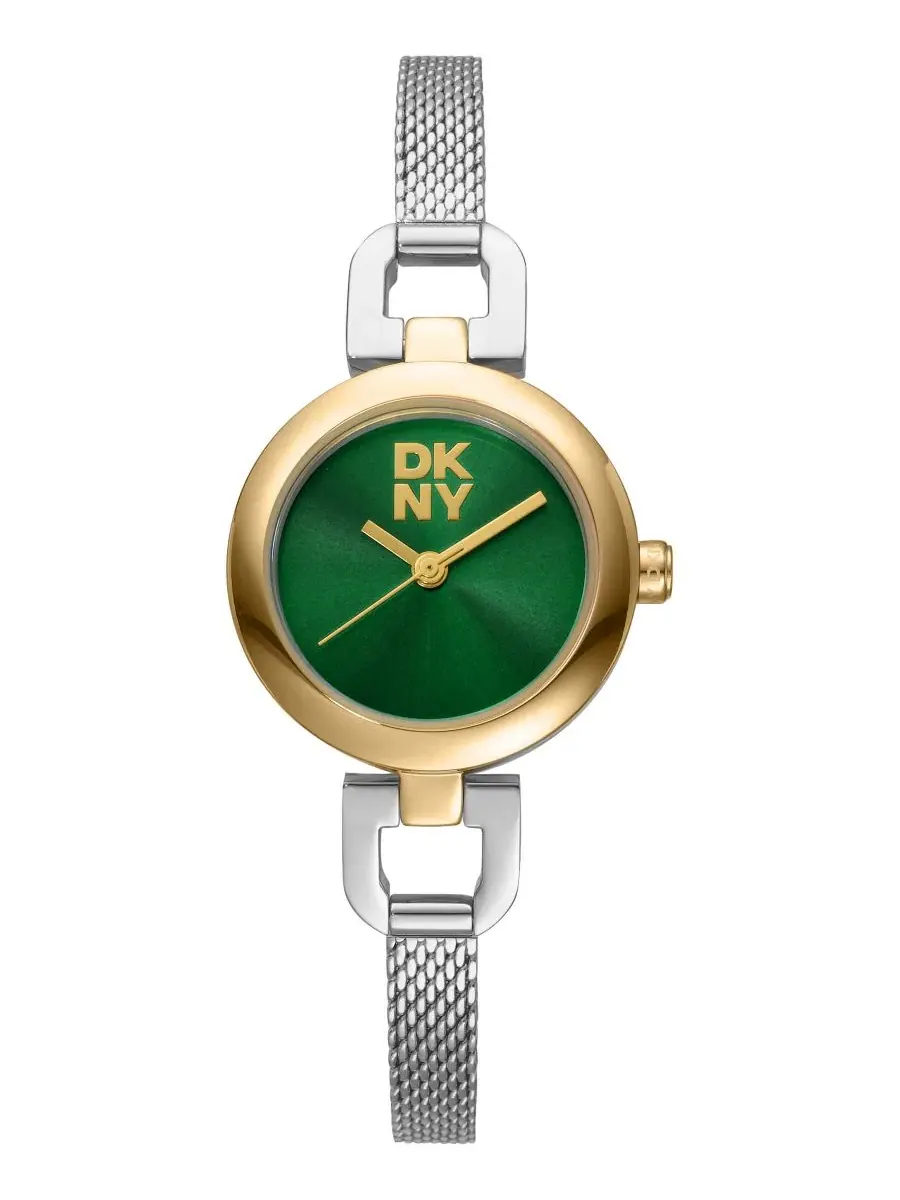 Женские часы DKNY Milanese Quartz Two-Tone Stainless Steel Bracelet Watch 26mm