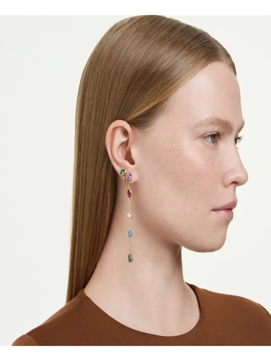 Серьги-подвески с кристаллами Swarovski — изображение 6 из 7, оттенок мульти