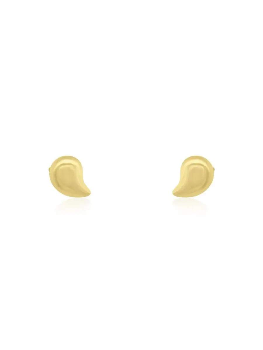 Серьги-гвоздики из желтого золота 14K, Mini Tear Drop The Lovery — изображение 3 из 3, оттенок нет цвета