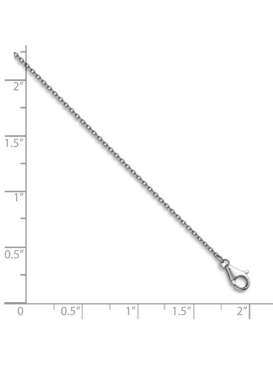 Цепочка из цельной платины 950 пробы, толщина 1,1 мм, длина от 16 до 61 см Curata Jewelry — изображение 3 из 7