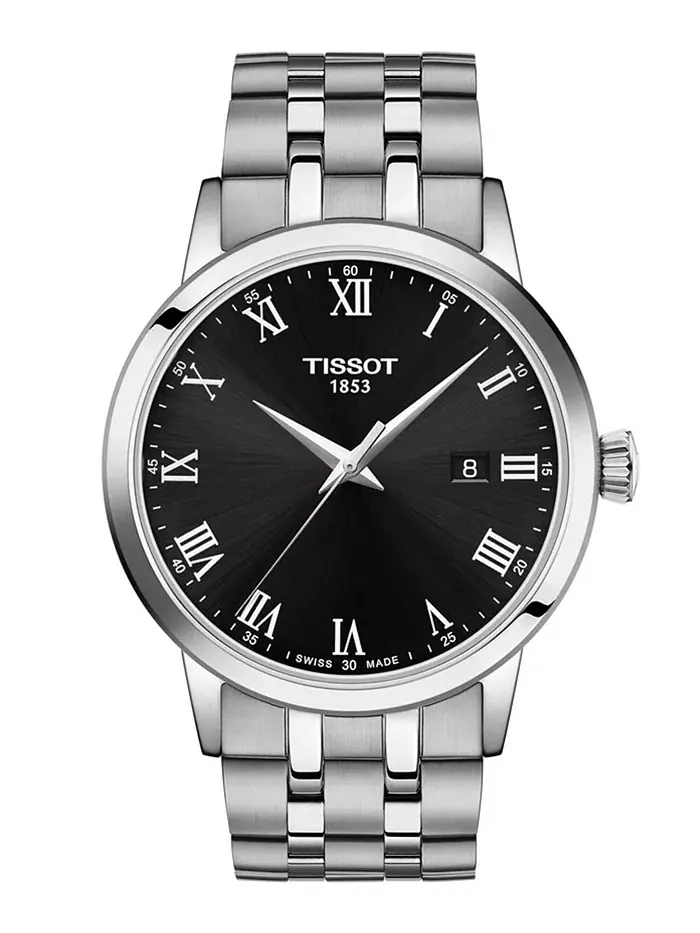 Мужские часы Swiss Classic Dream со стальным браслетом, 42 мм Tissot — изображение 1 из 5