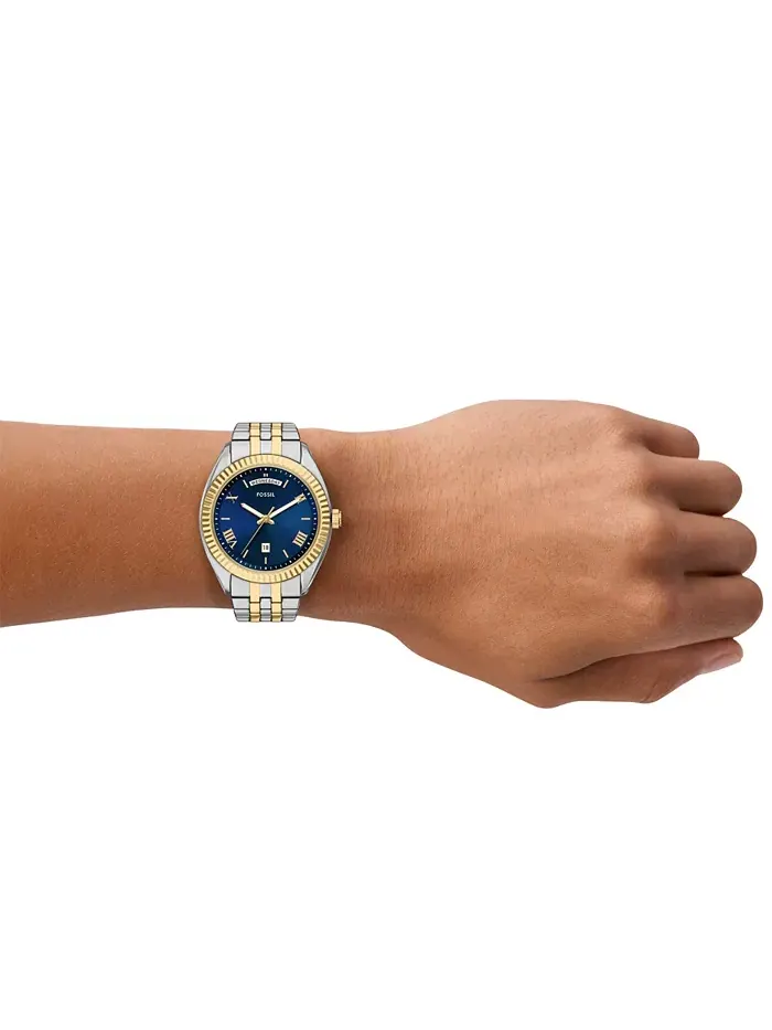 Мужские часы Campbell Three-Hand Day-Date в двухцветном исполнении из нержавеющей стали, 42 мм — изображение 7 из 8