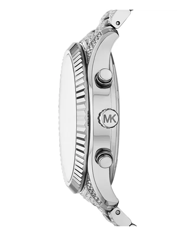 Женские часы Lexington Chronograph из нержавеющей стали серебристого цвета, 42 мм Michael Kors — изображение 3 из 4