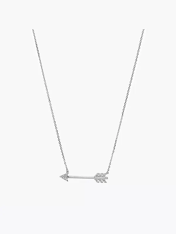 Ожерелье из стерлингового серебра с подвеской в виде стрелы с шевроном Bearfruit Jewelry