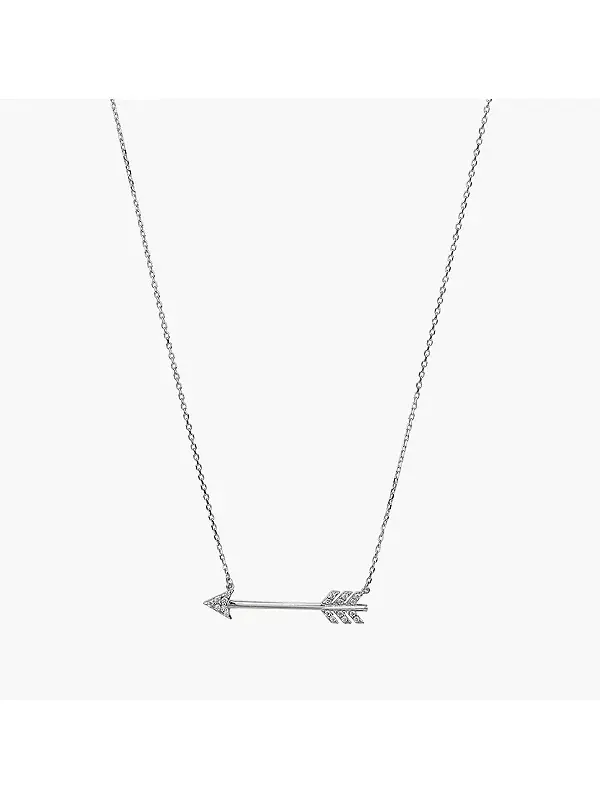 Ожерелье из стерлингового серебра с подвеской в виде стрелы с шевроном Bearfruit Jewelry — изображение 3 из 3