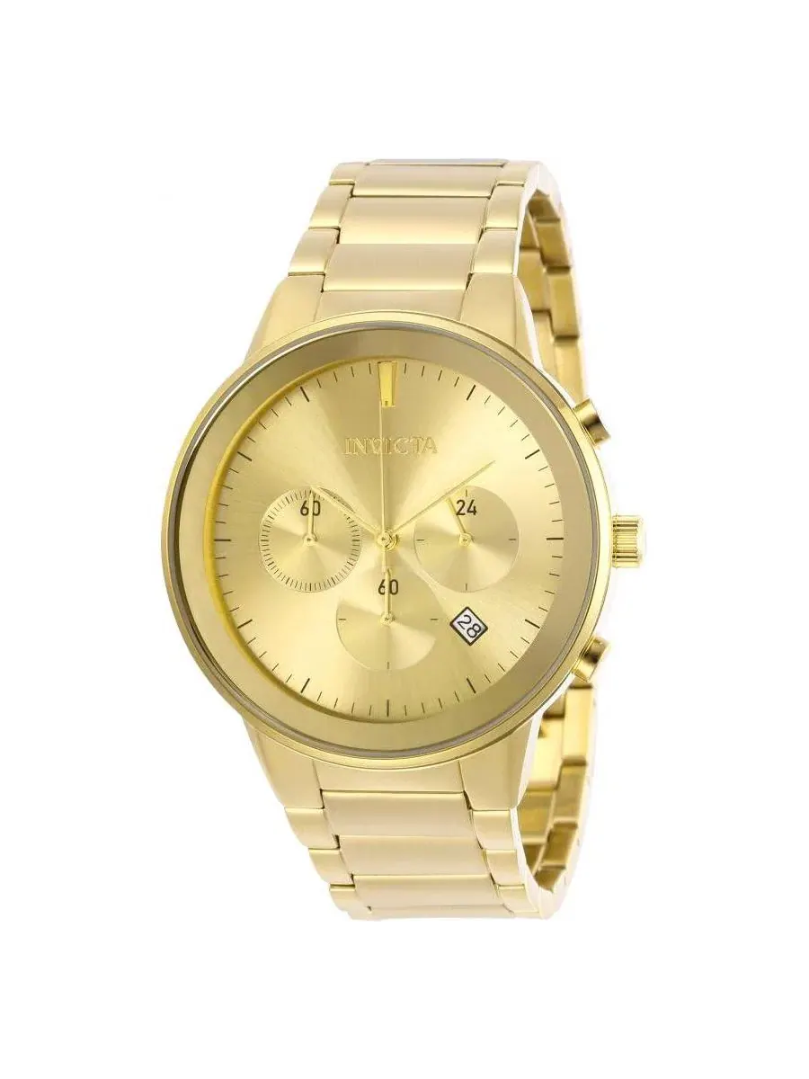 Мужские часы Specialty Quartz Chronograph Dial Watch Invicta — изображение 1 из 3, оттенок золото