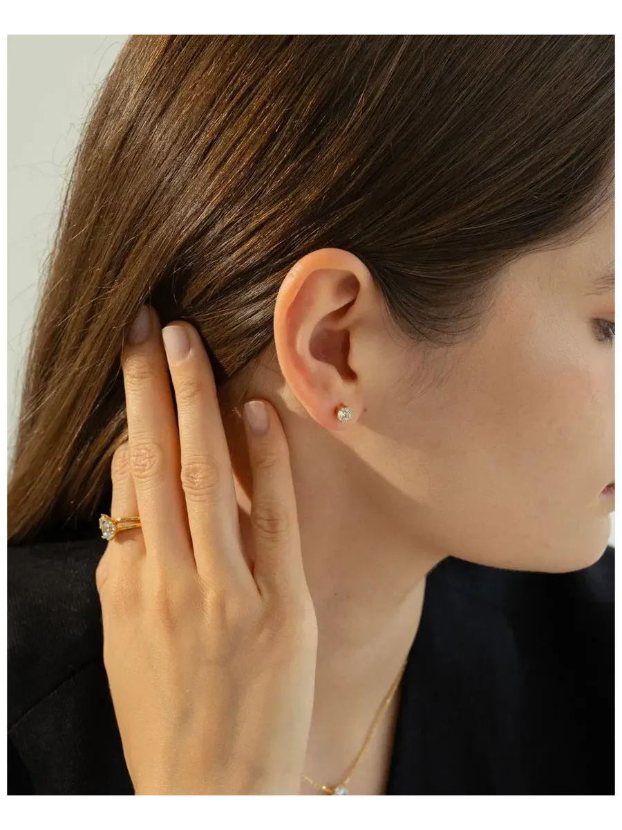 Комплект украшений с кристаллами Estelle Bearfruit Jewelry — изображение 4 из 7, оттенок золото