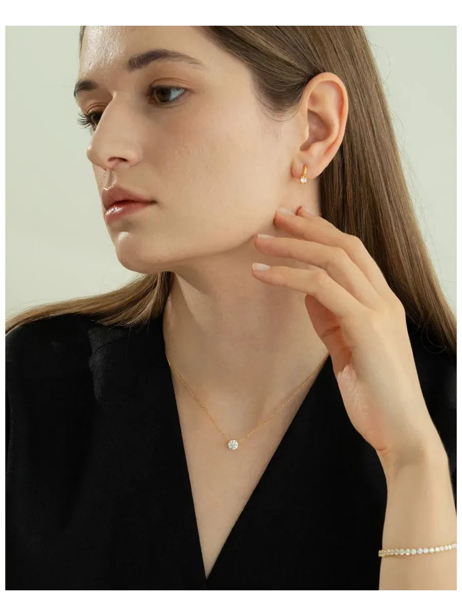 Комплект украшений с кристаллами Estelle Bearfruit Jewelry — изображение 6 из 7, оттенок золото