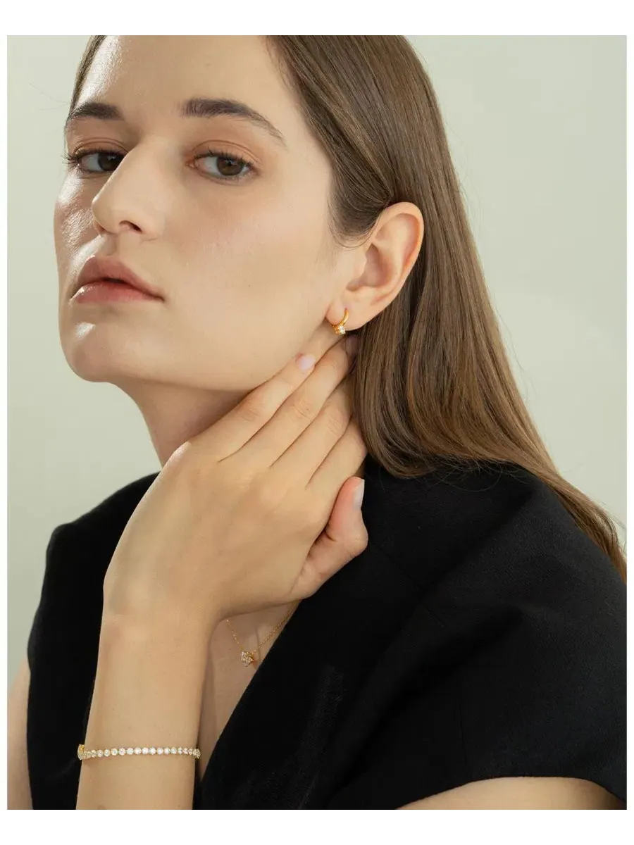 Комплект украшений с кристаллами Estelle Bearfruit Jewelry — изображение 7 из 7, оттенок золото