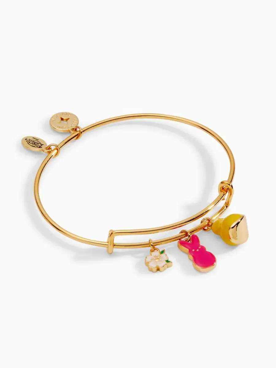 Браслет-манжета с подвесками в виде цыпленка и кролика Peeps Alex And Ani