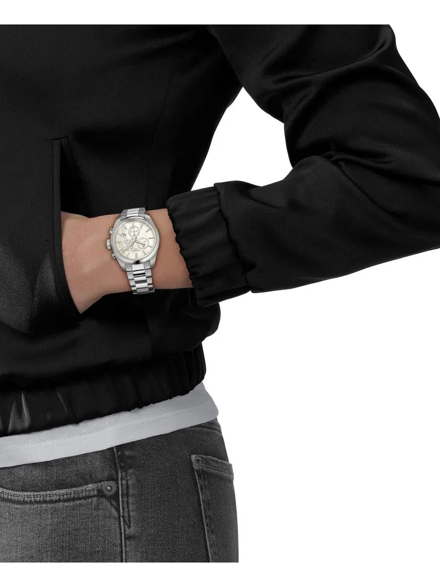 Женские часы с серым стальным браслетом, 36 мм Tissot — изображение 4 из 4, оттенок белый