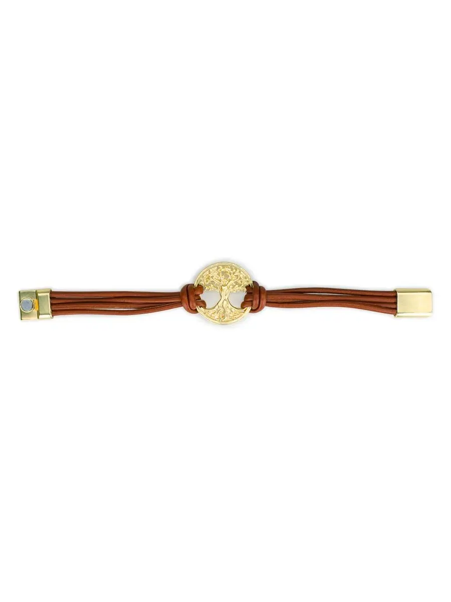 Браслет с кожаной оплеткой и магнитной застежкой Wrapped Leather Collection Magnetic Snap Patricia — изображение 3 из 4