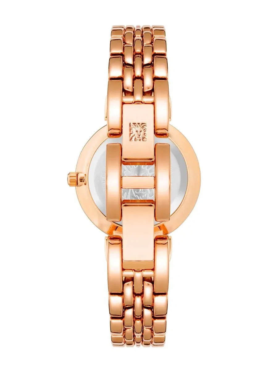 Женские часы Anne Klein с браслетом из розового золота, 30 мм — изображение 2 из 3, оттенок зеленый