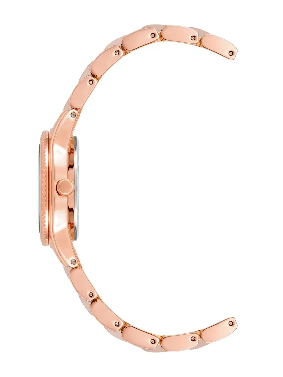 Женские часы Anne Klein с браслетом из розового золота, 30 мм — изображение 3 из 3, оттенок зеленый