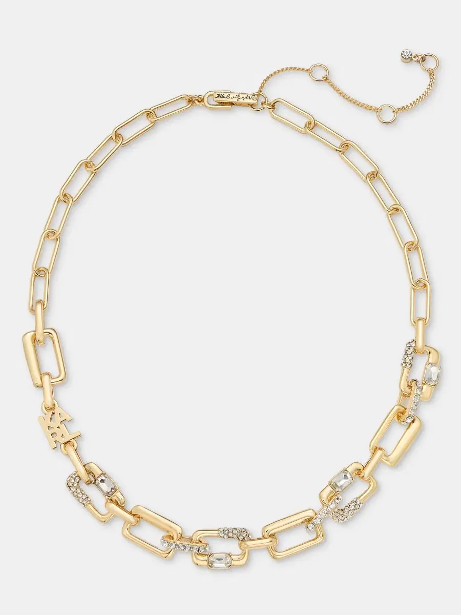 Колье-цепь Logo Pave Link KARL LAGERFELD PARIS