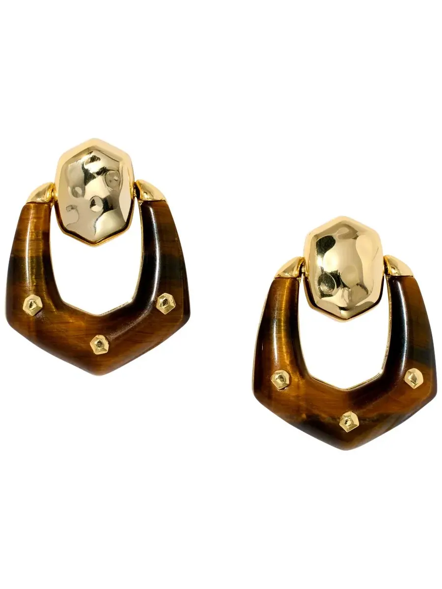Серьги-подвески Embry Open Frame Drop Kendra Scott — изображение 1 из 8, оттенок золотистый
