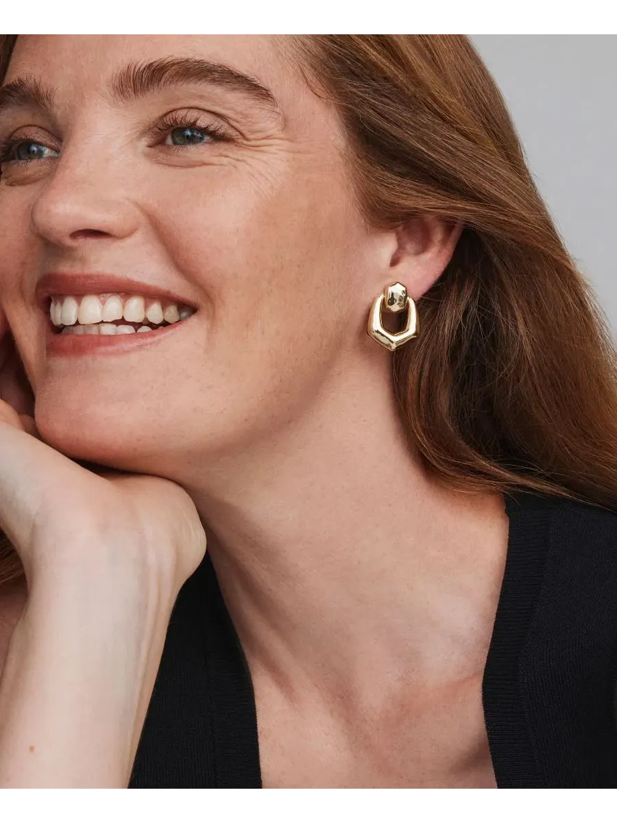 Серьги-подвески Embry Open Frame Drop Kendra Scott — изображение 8 из 8, оттенок золотистый