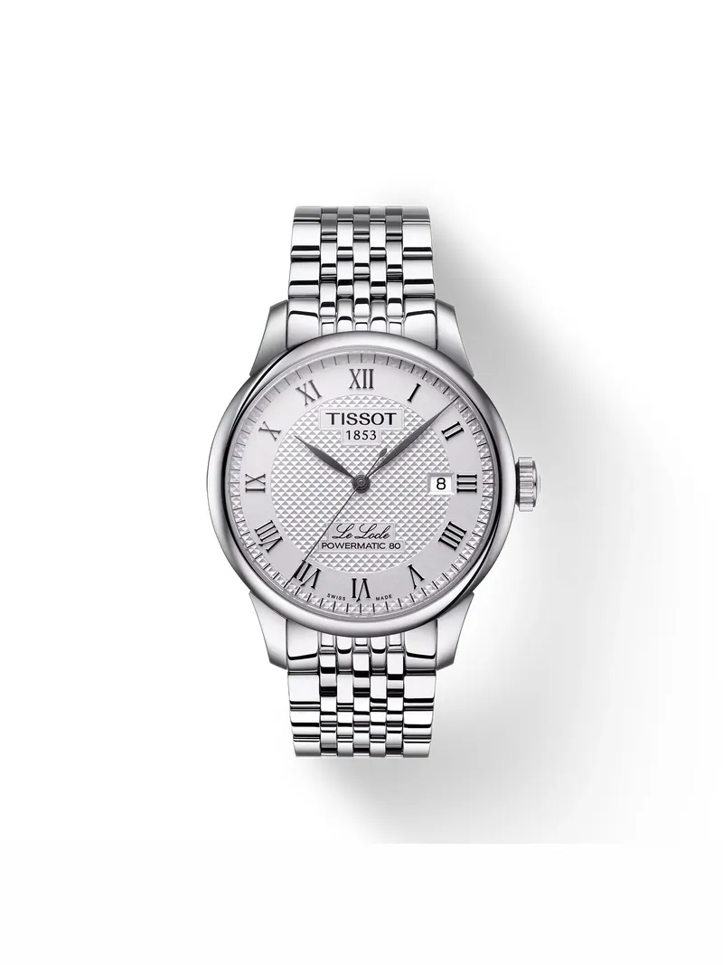 Tissot Le Locle: Серебристые часы с автоматическим механизмом — изображение 1 из 2, оттенок серебристый