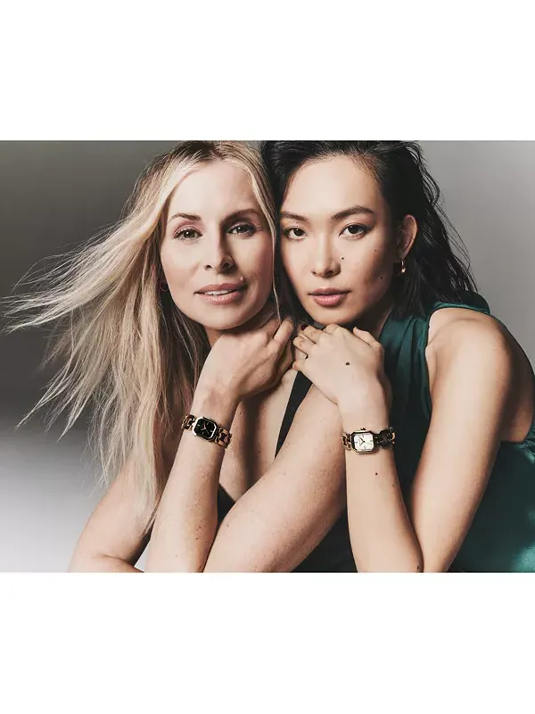 Золотистые серьги-кольца EZ Comfort средней ширины 1,2 дюйма Anne Klein — изображение 3 из 3, оттенок золото