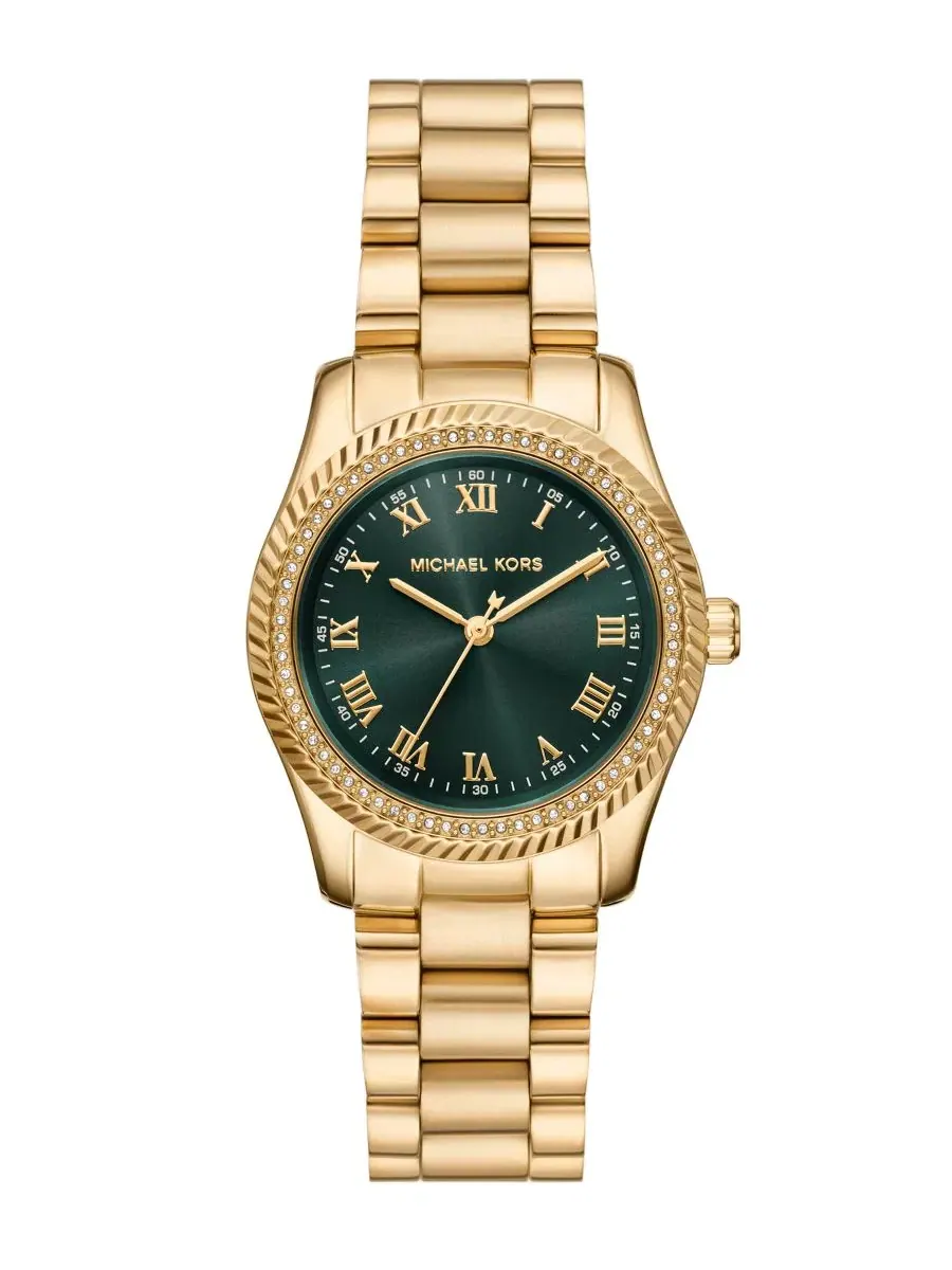 Женские часы Lexington Three-Hand с золотистым корпусом Michael Kors — изображение 1 из 4, оттенок золото