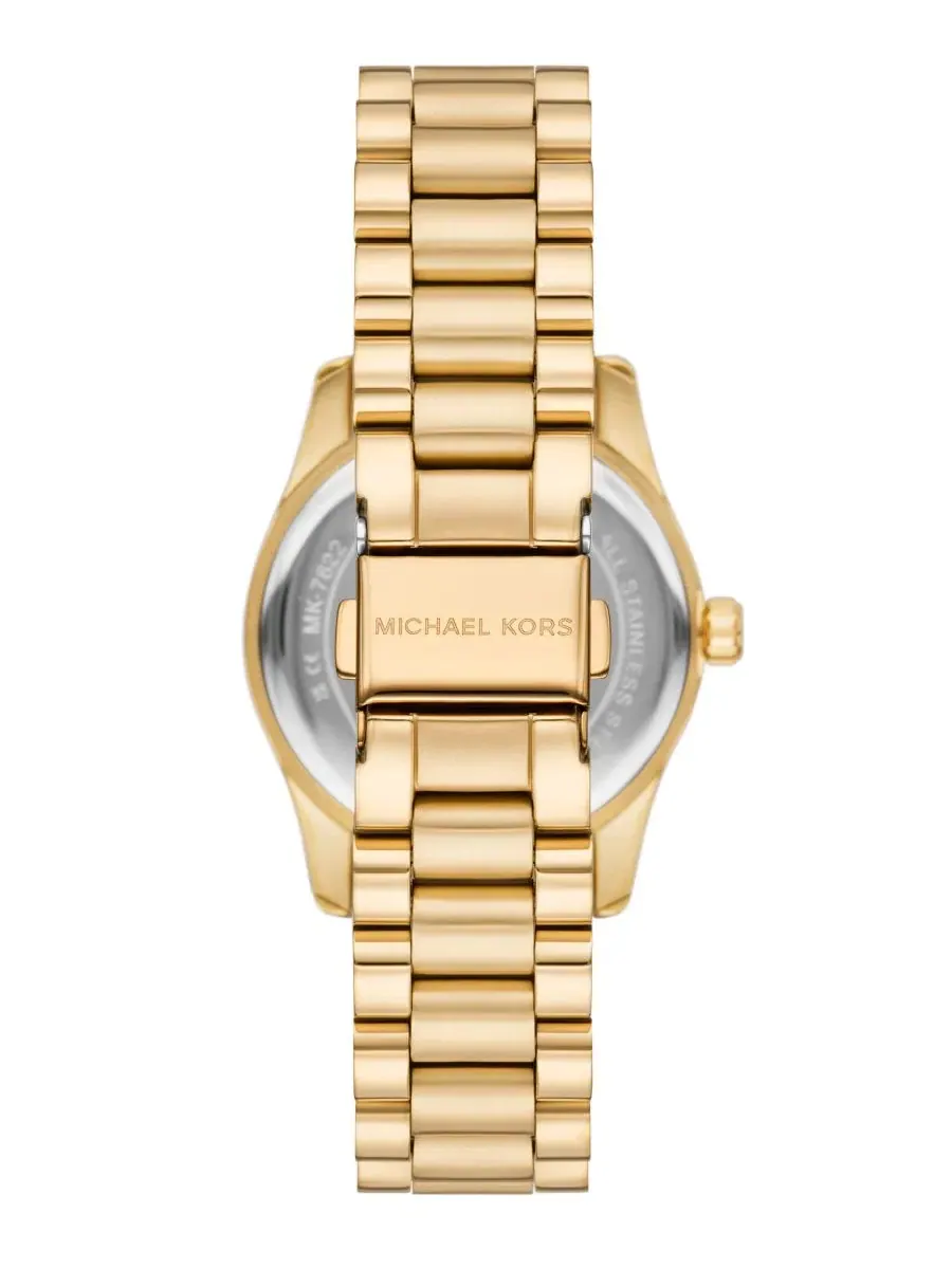 Женские часы Lexington Three-Hand с золотистым корпусом Michael Kors — изображение 2 из 4, оттенок золото