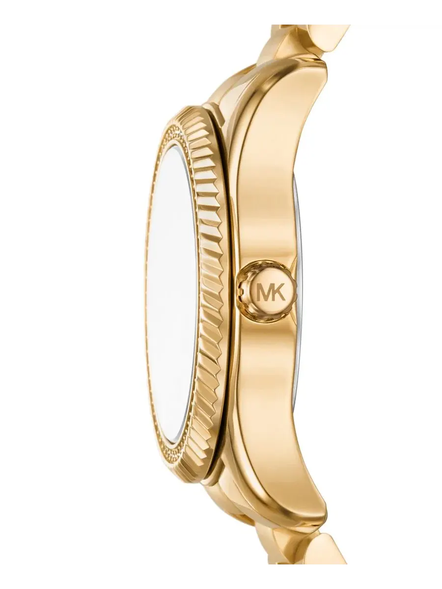 Женские часы Lexington Three-Hand с золотистым корпусом Michael Kors — изображение 3 из 4, оттенок золото