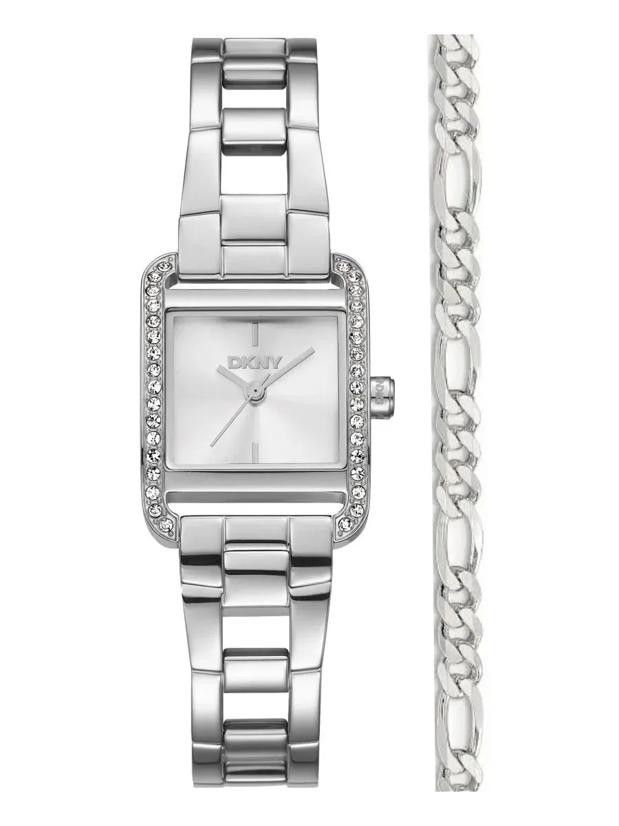 Женские наручные часы с браслетом из нержавеющей стали, 21×27 мм DKNY