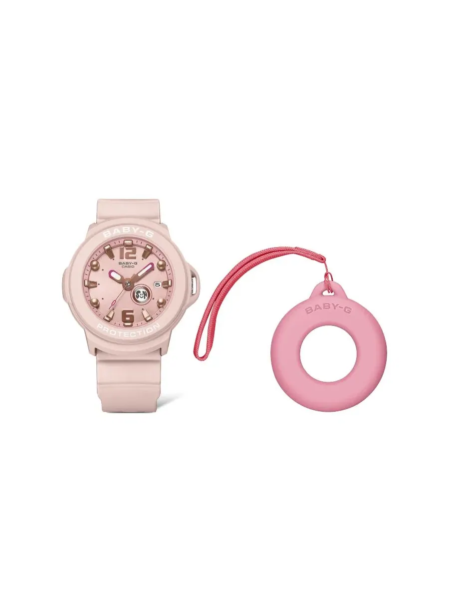 Женские часы Baby-G с аналоговым циферблатом, 42,4 мм G-Shock — изображение 6 из 6, оттенок розовый