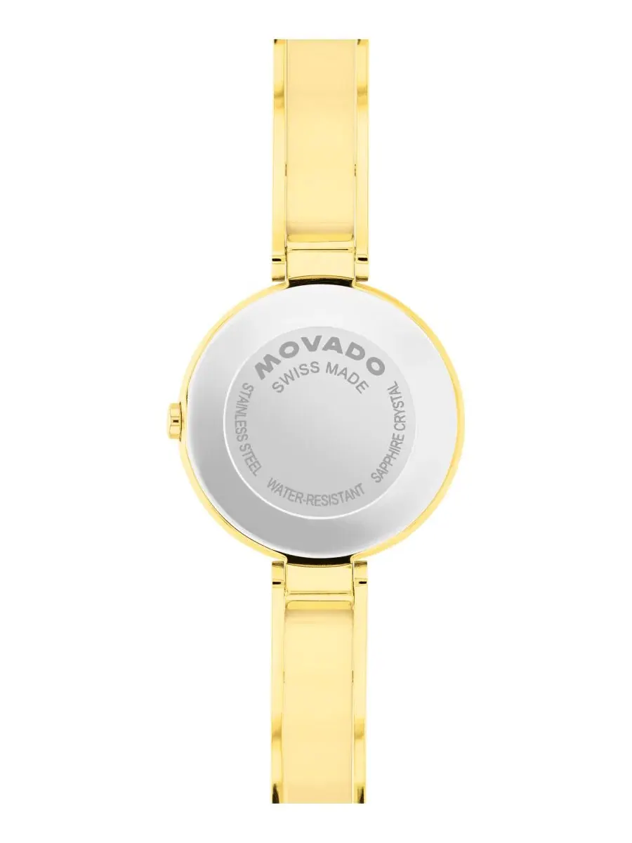 Женские часы Moda Swiss Quartz Light Yellow PVD Steel, 24 мм Movado — изображение 3 из 3, оттенок золото