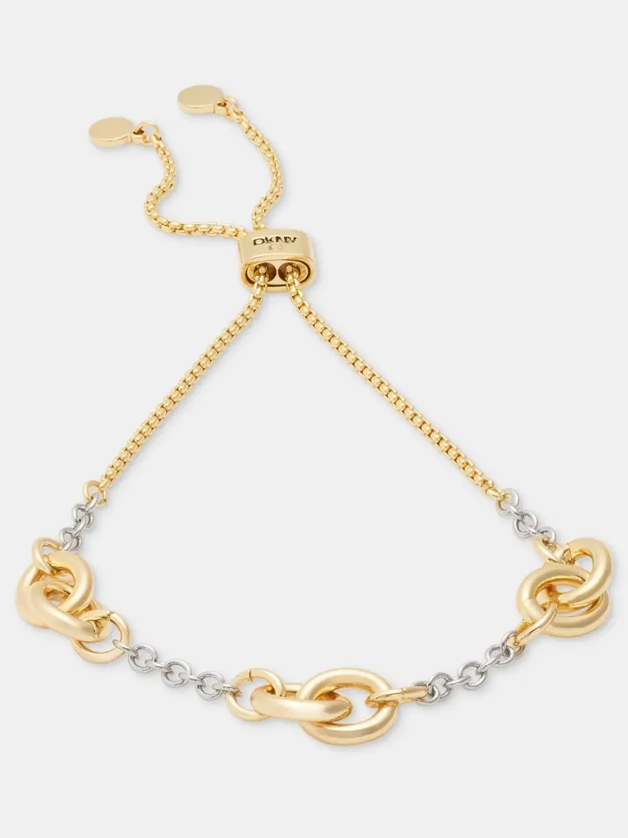 Браслет-слайдер с звеньями Stationed Link DKNY — изображение 4 из 4, оттенок телесный