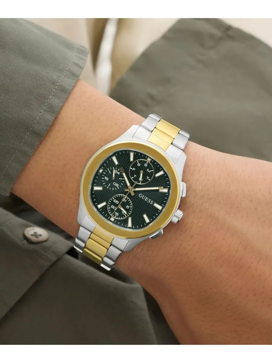 Мужские часы с хронографом, 40 мм GUESS — изображение 6 из 8, оттенок мульти